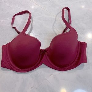 LOVE by Gap pretty demi fuschia bra 34C